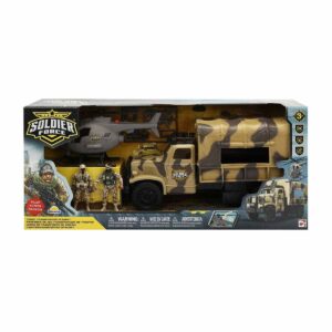 45054 Sesli ve Işıklı Soldier Force Askeri Kamyon Oyun Seti -Sunman