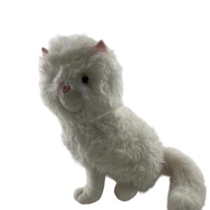 5124 PUFFY OTURAN BEYAZ KEDİ