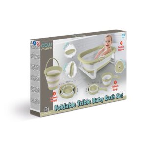 7272 Katlanabilir 3'lü Bebek Banyo Seti  Eco -Yeşil