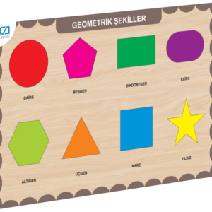 CAAHS-3204 CA GAMES AHŞAP GEOMETRİK ŞEKİLLER BUL-TAK