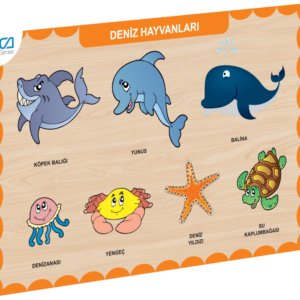 CAAHS-3212 CA GAMES AHŞAP DENİZ HAYVANLARI BUL-TAK