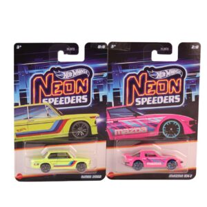 HLH72 Hot Wheels Neon Yarışlar Temalı Arabalar 10 adet koli ile satılır. Koli fiyatıdır.