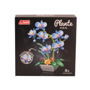 JK29011 JAKİ MAVİ ORKİDE SAKSIDA 581 PARÇA BLOCK OYUNCAK