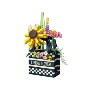 P1074 PANLOS ÇANTA BUKET ÇİÇEK 628 PARÇA BLOCK OYUNCAK