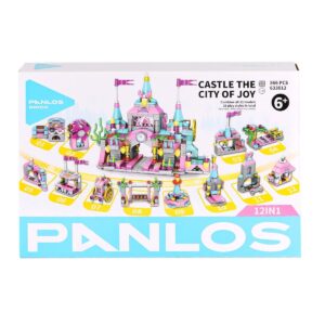 P633012 PANLOS Brick - Eğlence Şehri Kalesi 12'si 1 arada - 556 Parça Yapım Seti