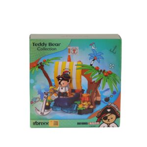 P881005 PANLOS TEDDY AYI KOLEKSİYONU KORSAN 190 PARÇA BLOCK OYUNCAK