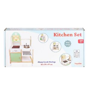 T1011 Ahşap Çocuk Mutfağı  (LED yoktur)