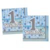THB5121 First Bithday Erkek, 16 adet Peçete, 33x33cm  /BMP1310THB5121