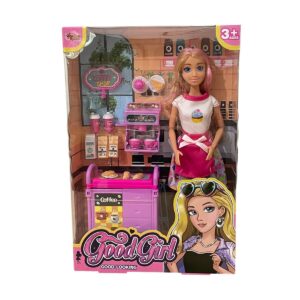 WG66748 Vardem Kutulu   Kafe İşleten Bebek Set 11,5 inç